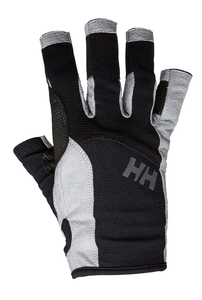 Helly Hansen Unisex Sailing Gloves - Short Finger (Black)
