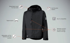 Helly Hansen Workwear Men's Manchester Waterproof Jacket (Dark Grey)