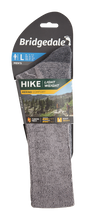 Load image into Gallery viewer, Bridgedale Men&#39;s Hike Lightweight Merino Comfort Boot Length Socks (Grey)
