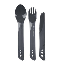 Load image into Gallery viewer, Lifeventure Ellipse BPA Free Cutlery Set (Graphite)
