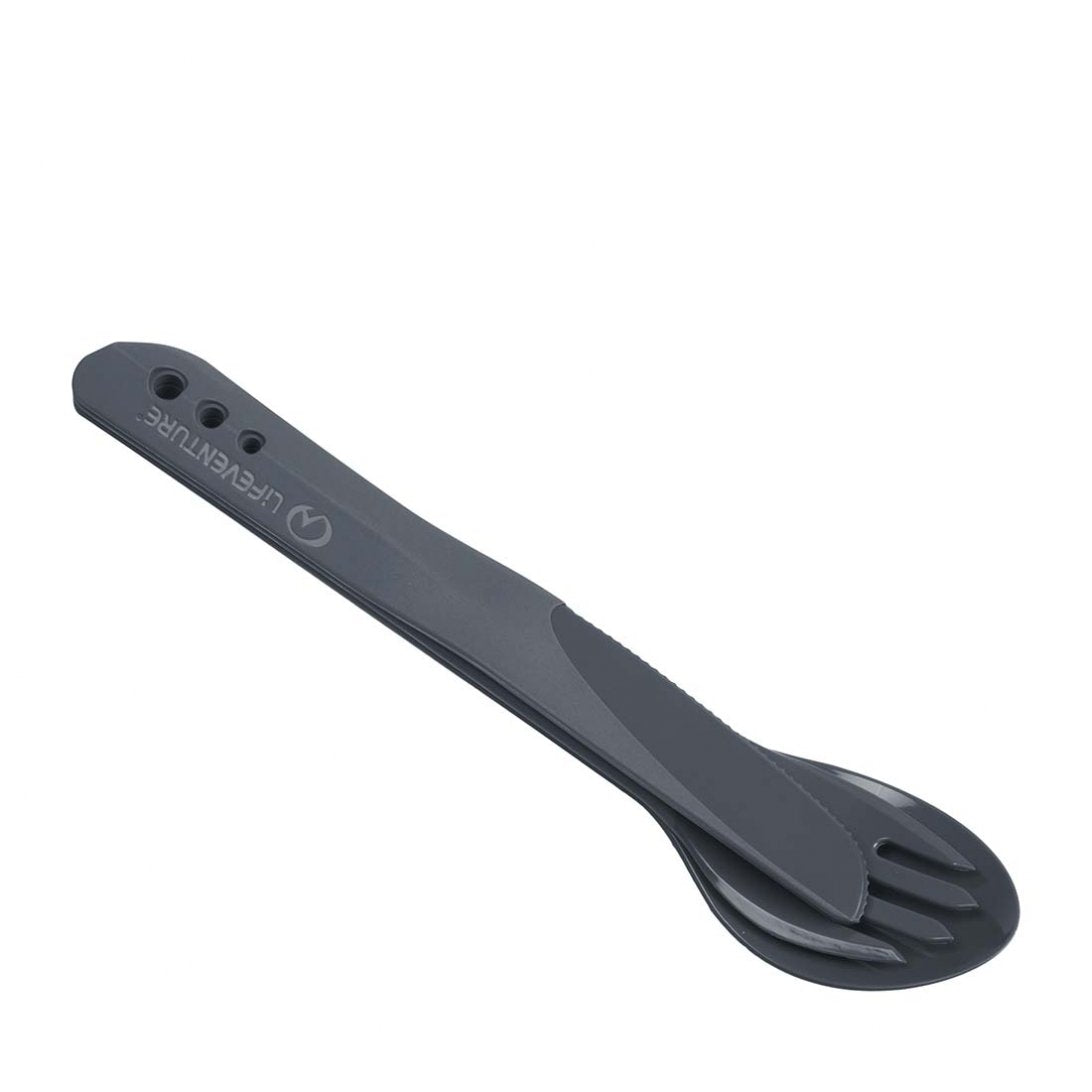 Lifeventure Ellipse BPA Free Cutlery Set (Graphite)