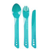 Load image into Gallery viewer, Lifeventure Ellipse BPA Free Cutlery Set (Teal)
