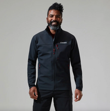 Load image into Gallery viewer, Berghaus Men&#39;s Ghlas 2.0 Full Zip Softshell Jacket (Black)
