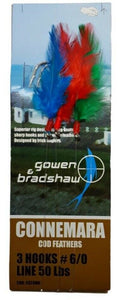 Gowen & Bradshaw Connemara Cod Feather Rig (Size 6/0)(Red/Green/Blue)(3 Pack)
