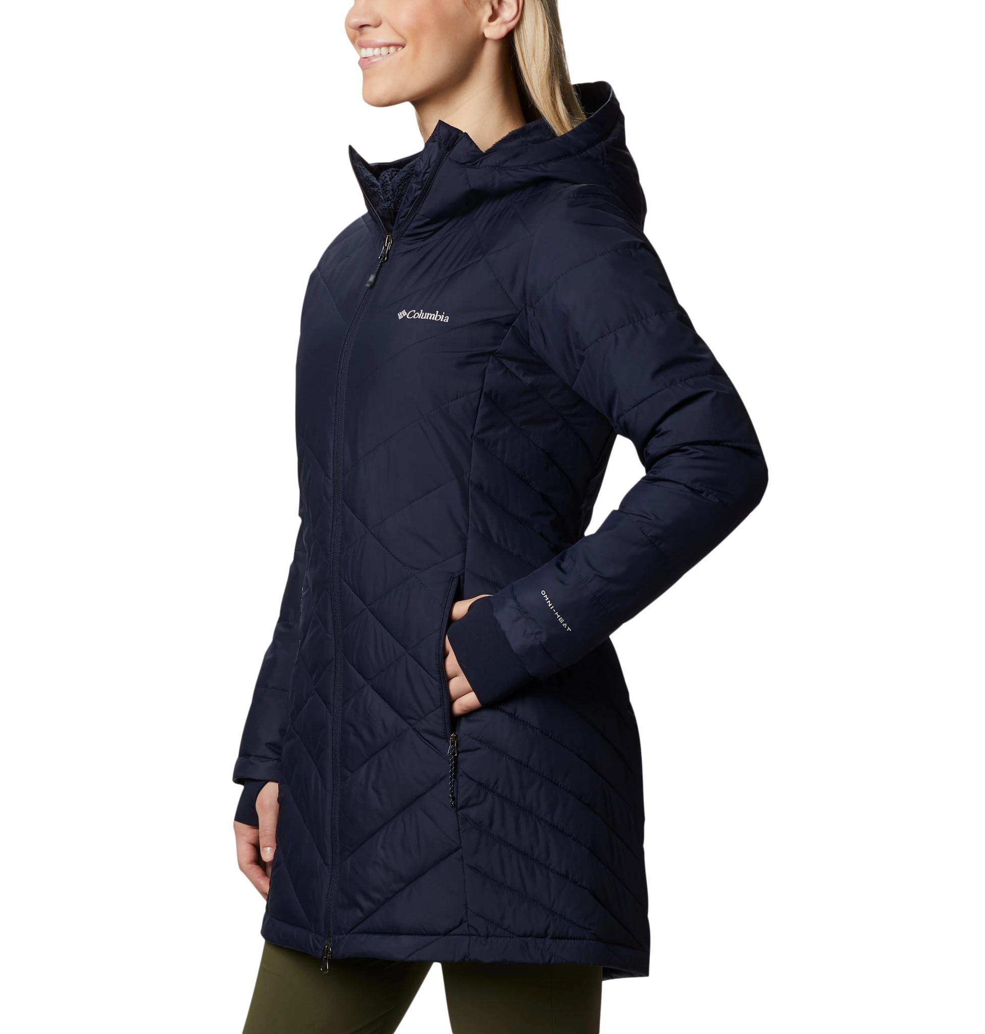 Columbia Women s Heavenly Omni Heat Long Hooded Insulated Coat