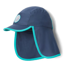 Load image into Gallery viewer, Columbia Junior II Cachalot Hat (Dark Mountain/Bright Aqua/Tested Tough)
