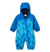Load image into Gallery viewer, Columbia Kids Critter Jitters II Waterproof Suit (Bright Aqua Quest/Bright Indigo)(3m-24m)
