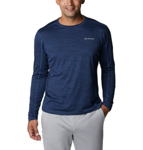 Columbia Men's Alpine Chill Zero Long Sleeve Tech Top (Collegiate Navy Heather)