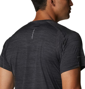 Columbia Men's Alpine Chill Zero Short Sleeve Tech Tee (Black Heather)