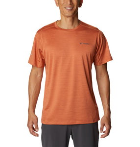 Columbia Men's Alpine Chill Zero Short Sleeve Tech Tee (Desert Orange Heather)
