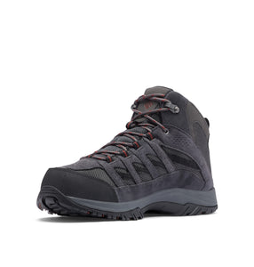 Columbia Men's Crestwood Waterproof Mid Trail Boots (Dark Grey/Deep Rust)