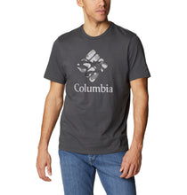 Load image into Gallery viewer, Columbia Men&#39;s Rapid Ridge Graphic Tee (Shark/CSC Camo Graphic)
