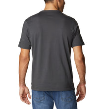 Load image into Gallery viewer, Columbia Men&#39;s Rapid Ridge Graphic Tee (Shark/CSC Camo Graphic)
