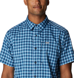 Columbia Men's Silver Ridge Short Sleeve Utility Shirt (Collegiate Navy)