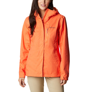 Columbia Women's Pouring Adventure Waterproof Jacket (Sunset Orange)