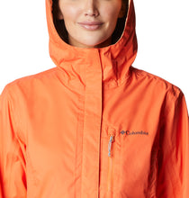 Load image into Gallery viewer, Columbia Women&#39;s Pouring Adventure Waterproof Jacket (Sunset Orange)
