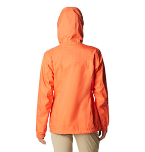 Columbia Women's Pouring Adventure Waterproof Jacket (Sunset Orange)
