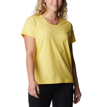 Load image into Gallery viewer, Columbia Women&#39;s Sun Trek Short Sleeve Tech Tee (Sun Glow Heather)
