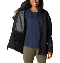 Load image into Gallery viewer, Columbia Women&#39;s Sunrise Ridge Packable Waterproof Jacket (Black)

