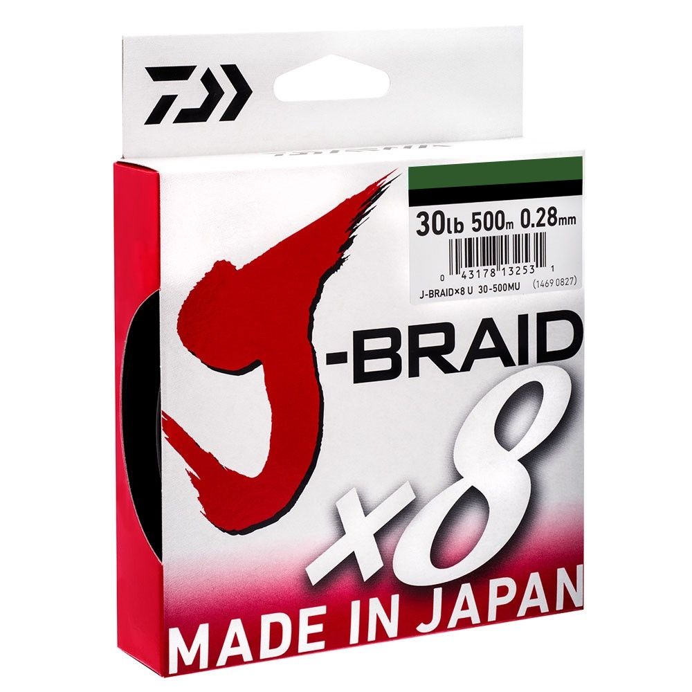 Daiwa J-Braid X8 (58lb/0.28mm/300m)(Dark Green)