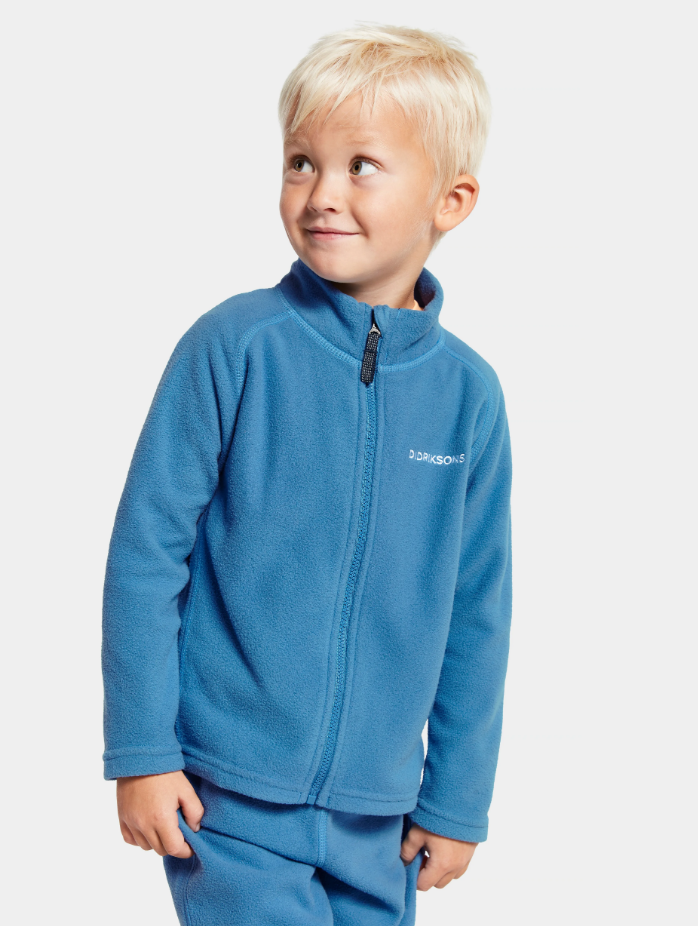 Didriksons Kids Monte 9 Full Zip Fleece (Corn Blue)(Ages 1-10)