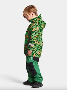 Didriksons Kids Norma Print 2 Waterproof Jacket (Wild Dot Green)(Ages 1-10)