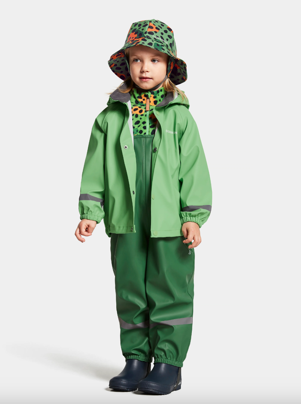 Didriksons Kids Slaskeman 8 Rainset (Green Pod)(Ages 1-8)