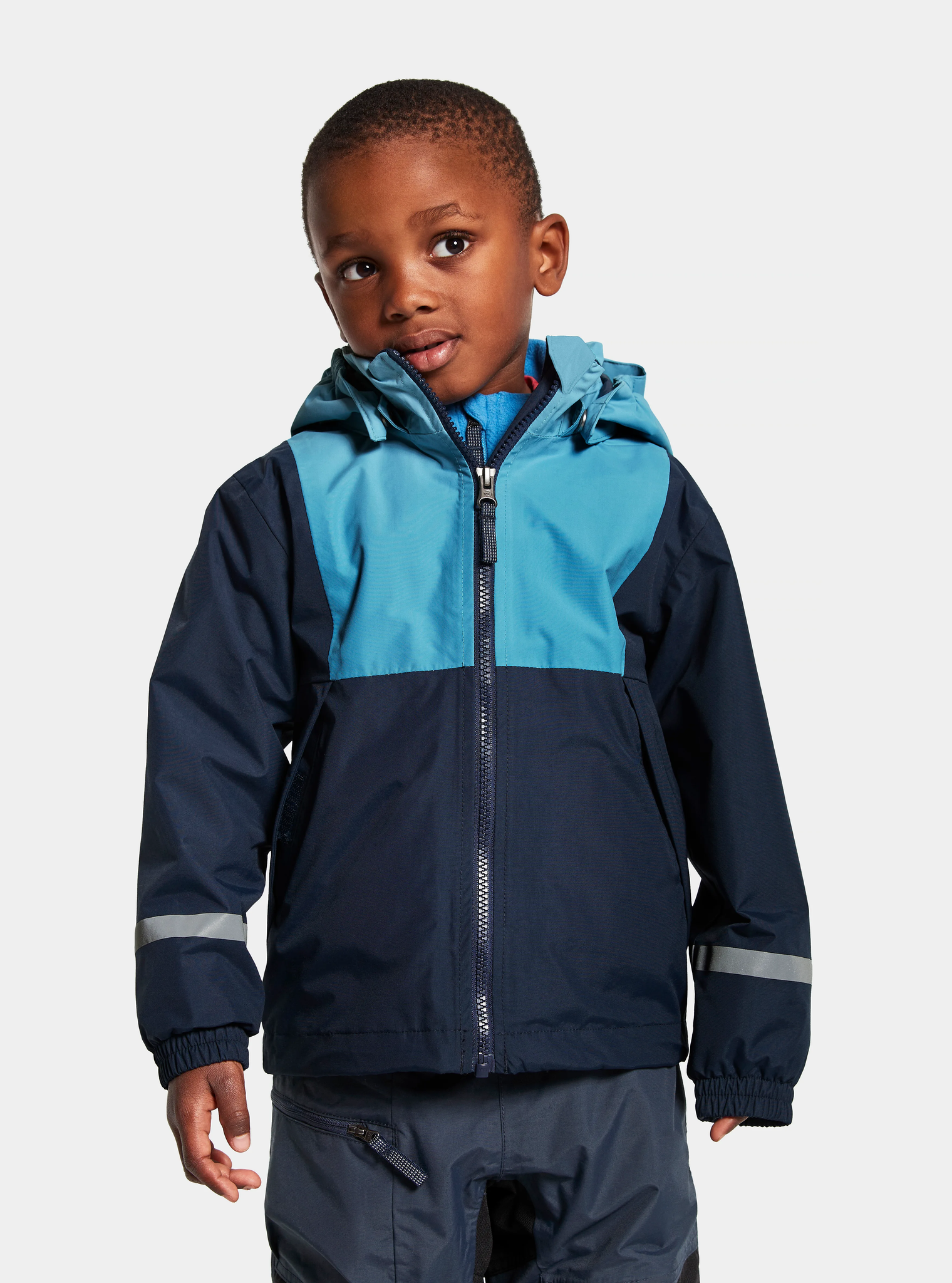 Didriksons Kids Stormhatt Waterproof Jacket Navy Ages 1 10