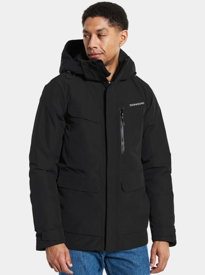 Didriksons Men's Sebastian 3 Waterproof Insulated Jacket (Black)
