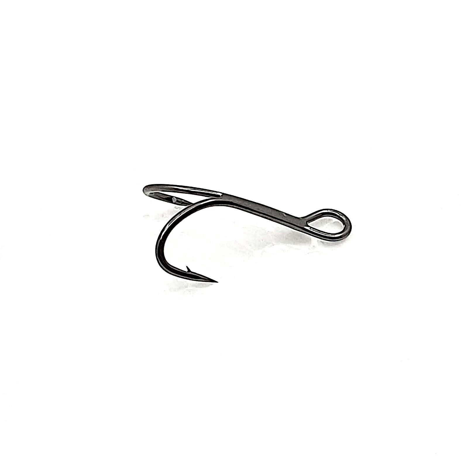 Owner Salmon Fly Narrow Eye Double Hook (Size 10)(6 Pack)