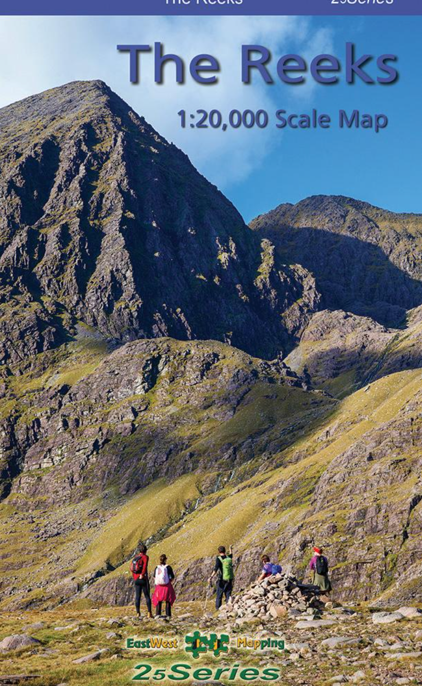 EastWest Mapping The Reeks Laminated Waterproof Map (1:20,000)