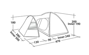 Easy Camp Eclipse 500 Tent (Rustic Green)