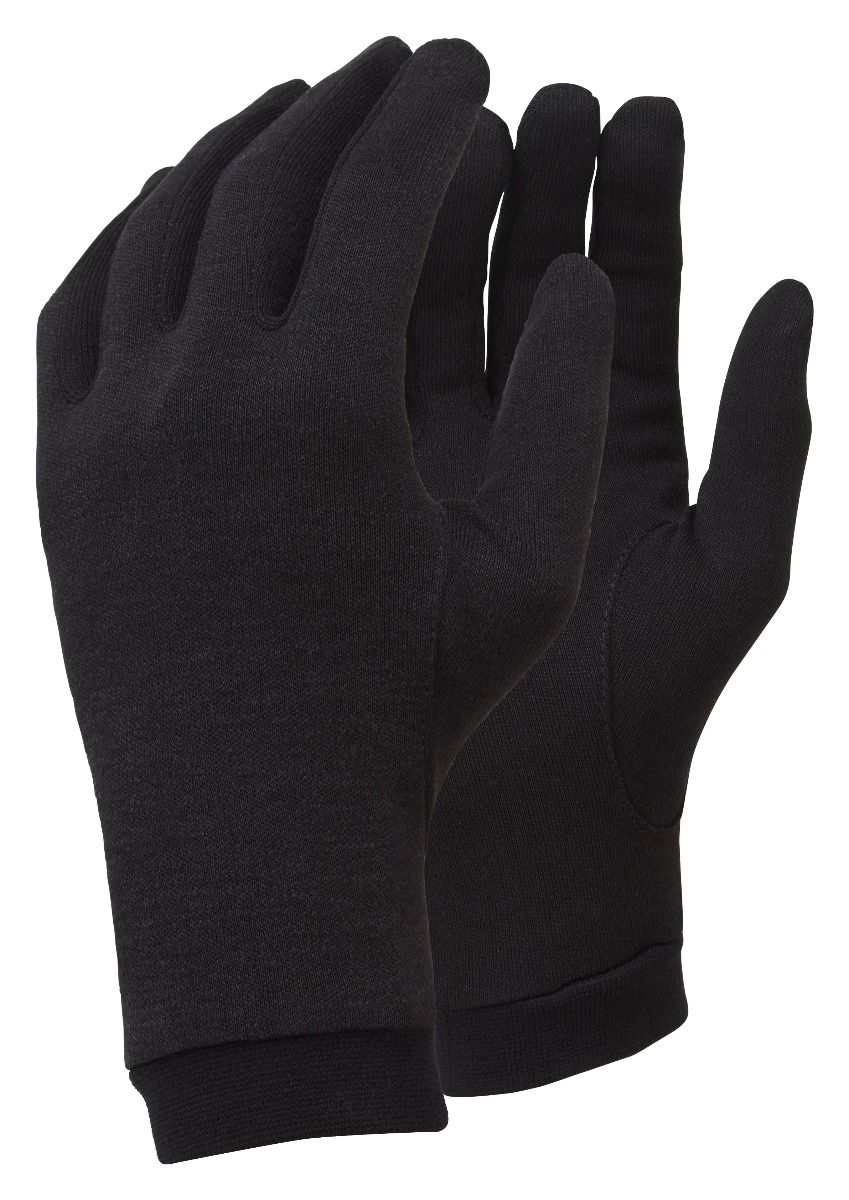 Trekmates Unisex Silk Touch Liner Gloves (Black)