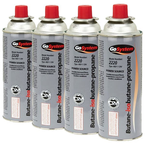 Go System Bayonet Gas Canister (227g) (Pack of 4)