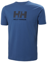 Load image into Gallery viewer, Helly Hansen Men&#39;s Logo Cotton Short Sleeve Tee (Azurite)
