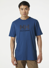 Load image into Gallery viewer, Helly Hansen Men&#39;s Logo Cotton Short Sleeve Tee (Azurite)
