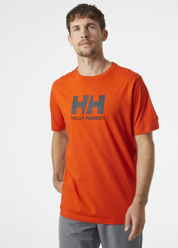 Helly Hansen Men's Logo Cotton Short Sleeve Tee (Patrol Orange)