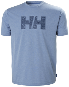 Helly Hansen Men's Skog Recycled Graphic T-Shirt (Azur Melange)
