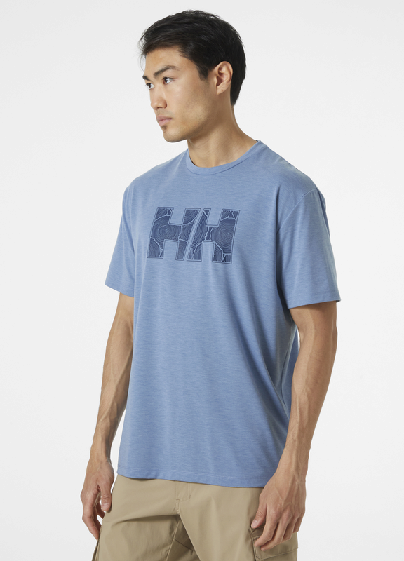 Helly Hansen Men's Skog Recycled Graphic T-Shirt (Azur Melange)