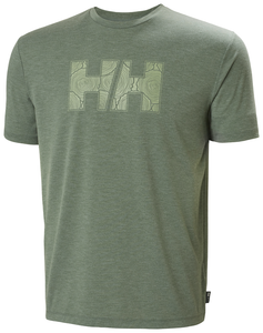 Helly Hansen Men's Skog Recycled Graphic T-Shirt (Spruce Melange)