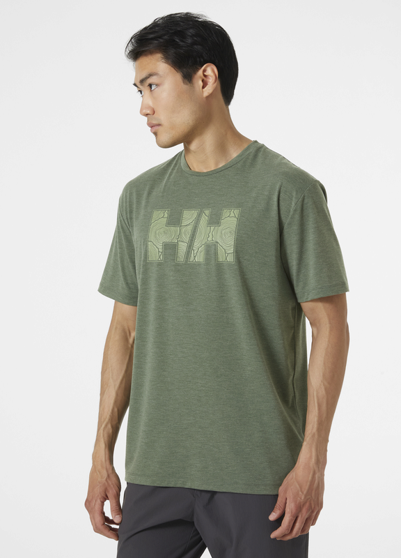 Helly Hansen Men's Skog Recycled Graphic T-Shirt (Spruce Melange)