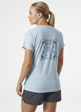 Load image into Gallery viewer, Helly Hansen Women&#39;s Skog Recycled Graphic Tee (Pin Blue Melange)
