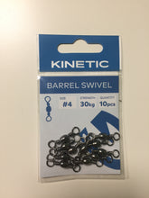 Load image into Gallery viewer, Kinetic Barrell Swivel (Size #4)(10 Pack)

