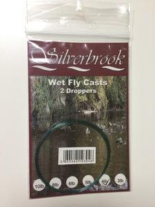 Silverbrook 4lb Wet Fly Casts (2 Droppers)
