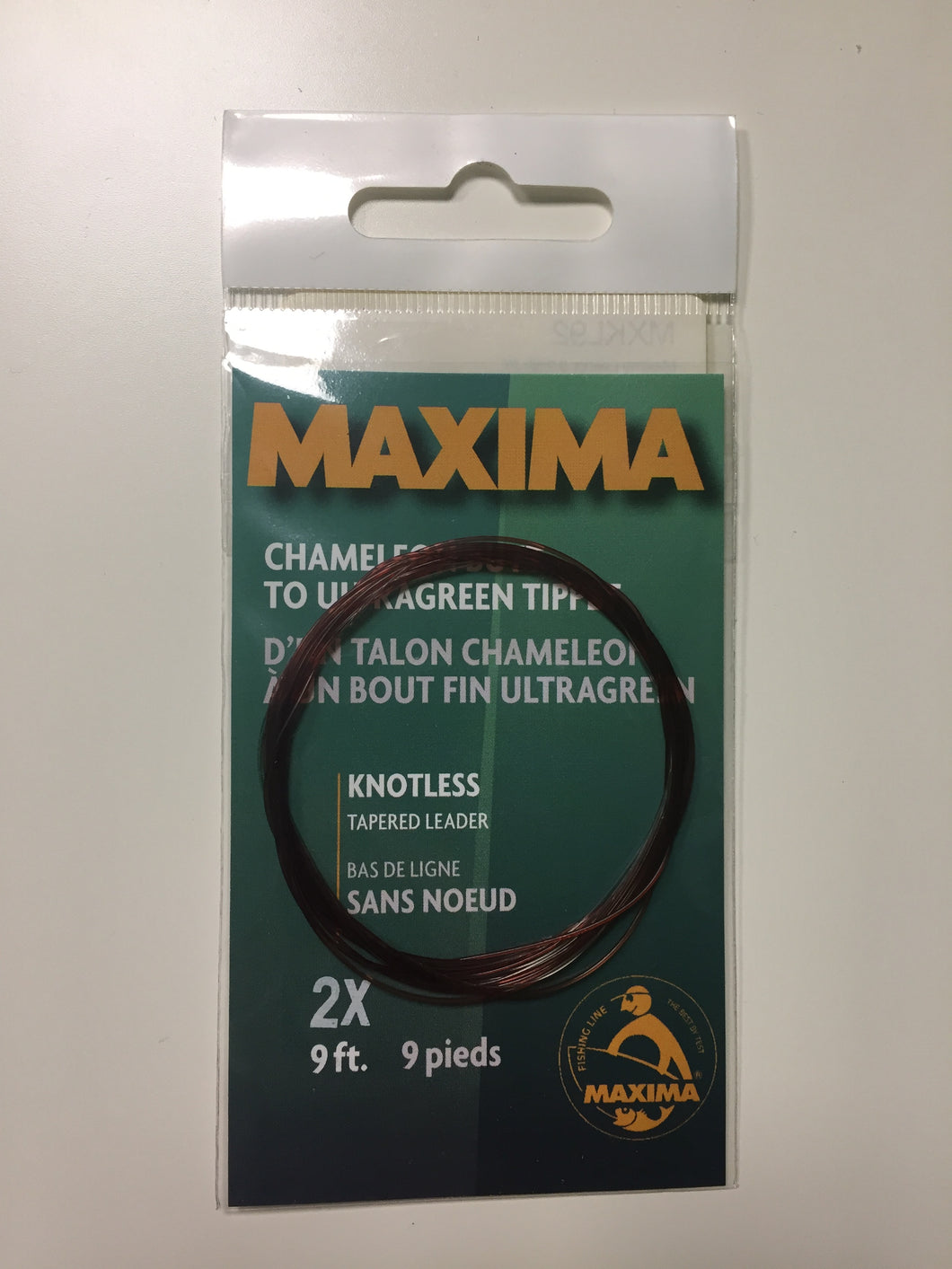 Maxima Knotless Tapered Leader Line 2X (9.5lb/9ft)