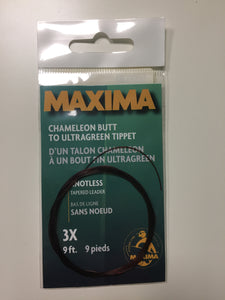Maxima Knotless Tapered Leader Line 3X (7.5lb/9ft)