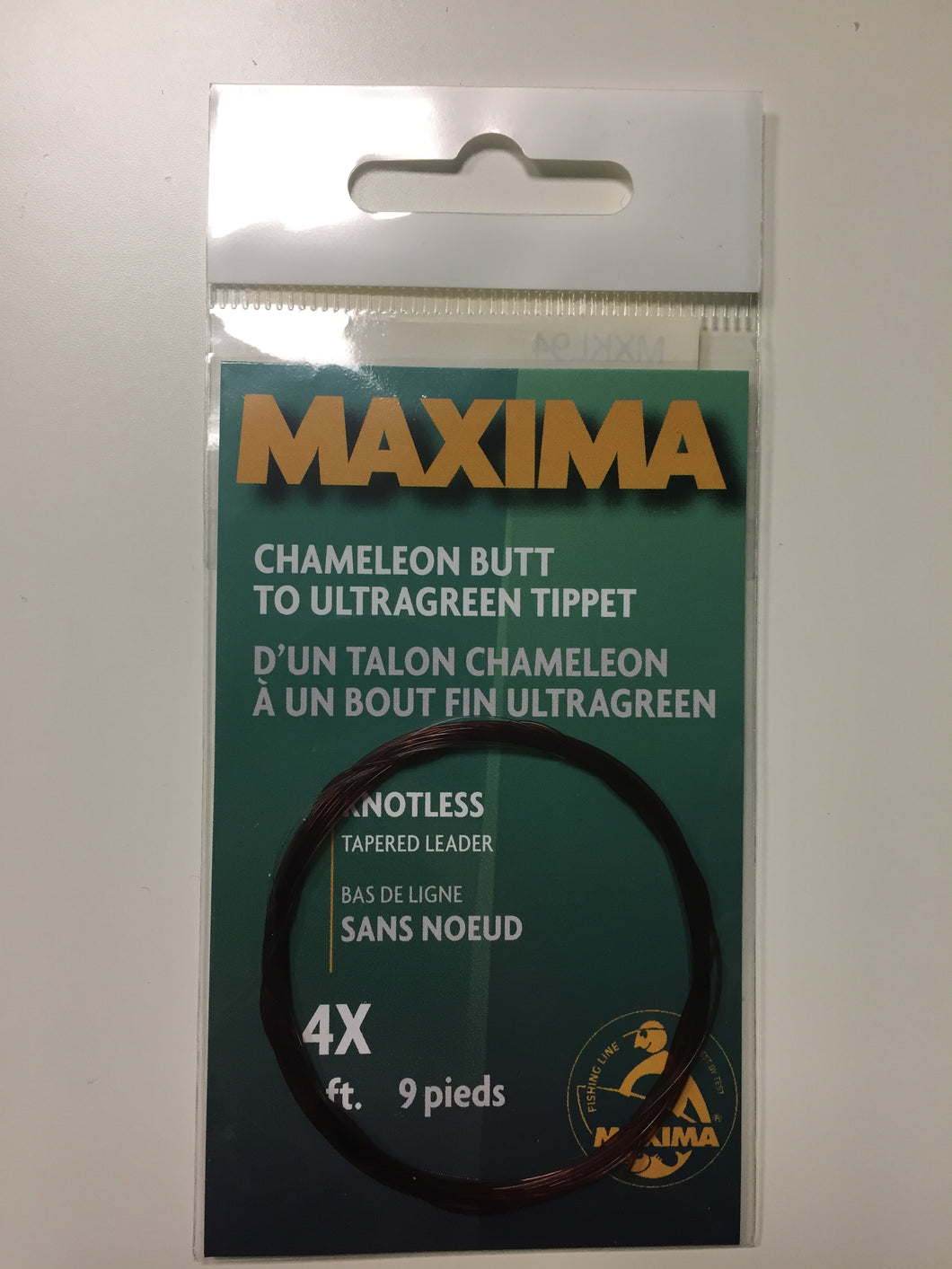 Maxima Knotless Tapered Leader Line 4X (6lb/9ft)