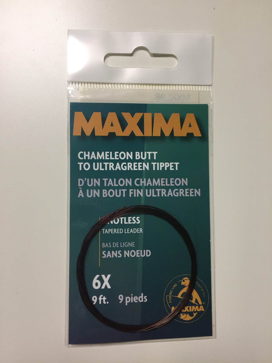 Maxima Knotless Tapered Leader Line 6X (3lb/9ft)