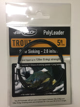 Load image into Gallery viewer, Airflo Trout Polyleader (Green)(5ft/Slow Sinking/12lbs)
