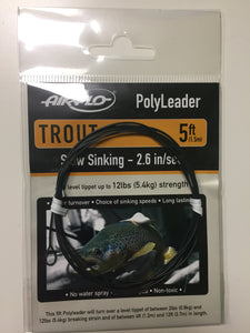 Airflo Trout Polyleader (Green)(5ft/Slow Sinking/12lbs)